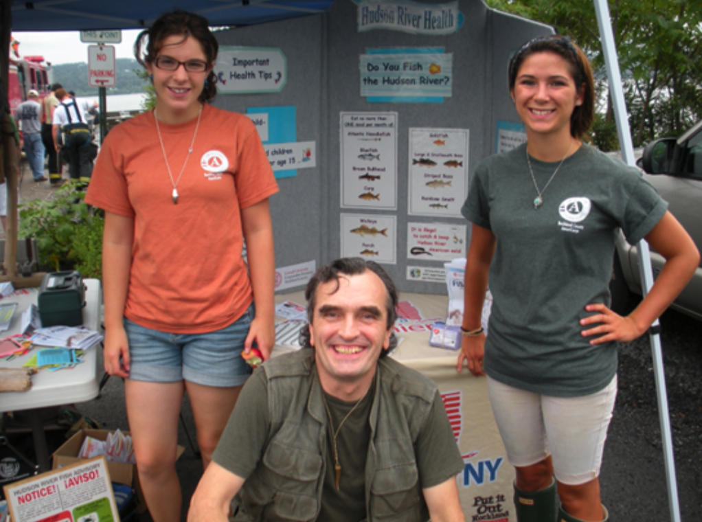 Dr. Stead with community partners at a Hudson River health outreach event
